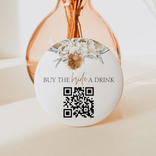 TALLULAH Terracotta買新婦A Drink QR Code 缶バッジ