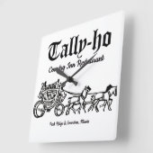 Tally-Ho Restaurant, Park Ridge & Evanston, IL スクエア壁時計 (傾斜)