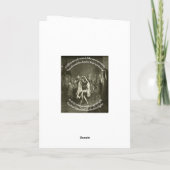 Tam O Shanter Burns Night Quote In Grey シーズンカード (裏面)