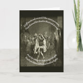 Tam O Shanter Burns Night Quote In Grey シーズンカード (正面)