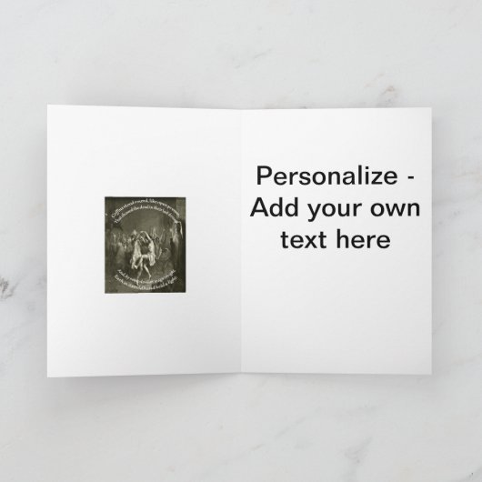 Tam O Shanter Burns Night Quote In Grey シーズンカード (内部)