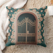 Taman Gate Relief 3D Batik Motif クッション (ブランケット)