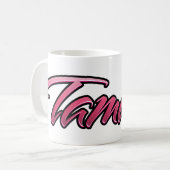 Tamara faded pink Tasse Teetasse Kaffeetasse コーヒーマグカップ (正面左)