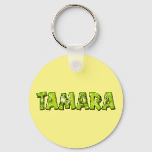 Tamara Name Kiwi Design Schlüsselanhänger キーホルダー (正面)
