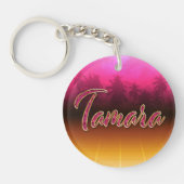Tamara Vorname Name golden pink Schlüsselanhänger キーホルダー (正面)