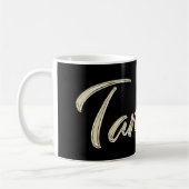 Tamara white gold Handwriting Tasse Kaffeetasse コーヒーマグカップ (左)