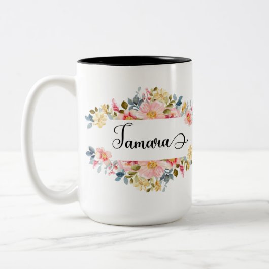 Tamara's Mug 15oz (詳細オプションを参照) ツートーンマグカップ (左)