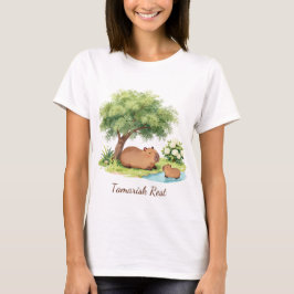Tamarisk Rest Capybara Botanical Bible Tシャツ – カット
