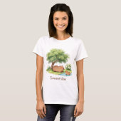 Tamarisk Rest Capybara Botanical Bible Tシャツ – カット (正面フル)