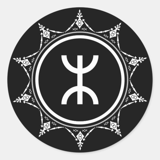 Tamazgha - The land of Amazights Sticker ラウンドシール (正面)