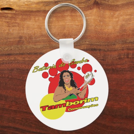 Tamborim Batucada de Samba キーホルダー (正面)