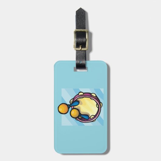 Tamborine And Maraccas ラゲッジタグ (正面縦)