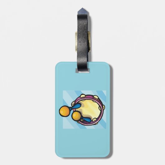 Tamborine And Maraccas ラゲッジタグ (裏面縦)