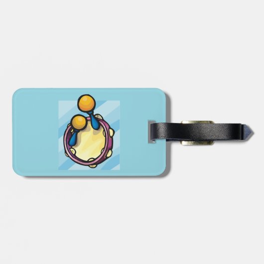 Tamborine And Maraccas ラゲッジタグ (裏面横)