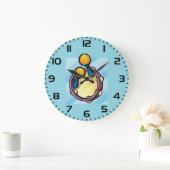 Tamborine And Maraccas ラージ壁時計 (ホーム)