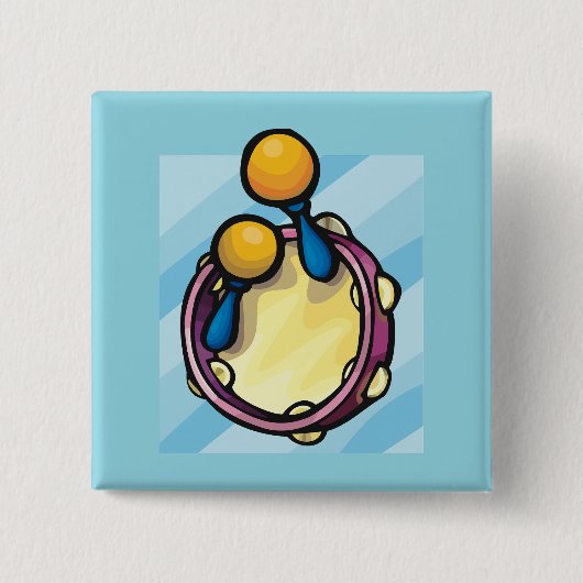 Tamborine And Maraccas 缶バッジ (正面)