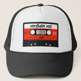 Tambura Mixtape Retro Red Vintage Cassette Tape キャップ