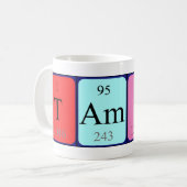 Tamica定期テーブル名mug コーヒーマグカップ (正面左)