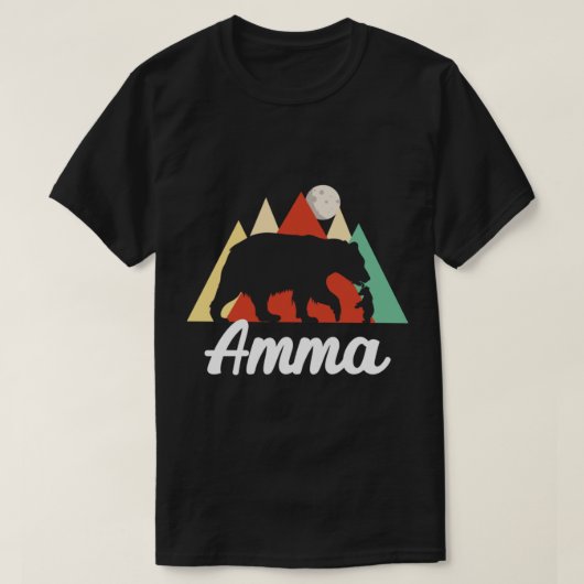 Tamil Mom Mother s Day Amma Momma Bear   Tシャツ (デザイン正面)