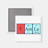 Tamla周期表名磁石 マグネット (正面/裏面)