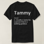 TAMMY定義名パーソナライズされた誕生日 Tシャツ (デザイン正面)