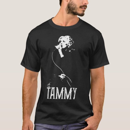 Tammy – 白いステンシル tシャツ (正面)