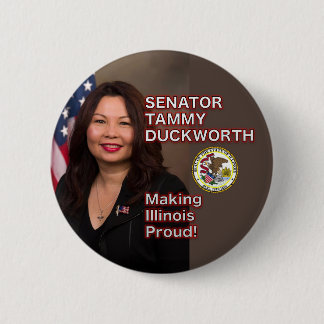 Tammy Duckworthイリノイ上院議員のプライドボタン 缶バッジ