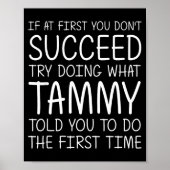 Tammy Gift Name D Birthday Funny Christmas Joke ポスター (正面)