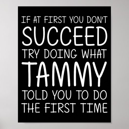 Tammy Gift Name D Birthday Funny Christmas Joke  ポスター (正面)