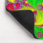 TAMMY to Zany Hot Cerise, Yellow, Red and Green マウスパッド (コーナー)