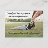 tammysの先輩カード コーリングカード (裏面)