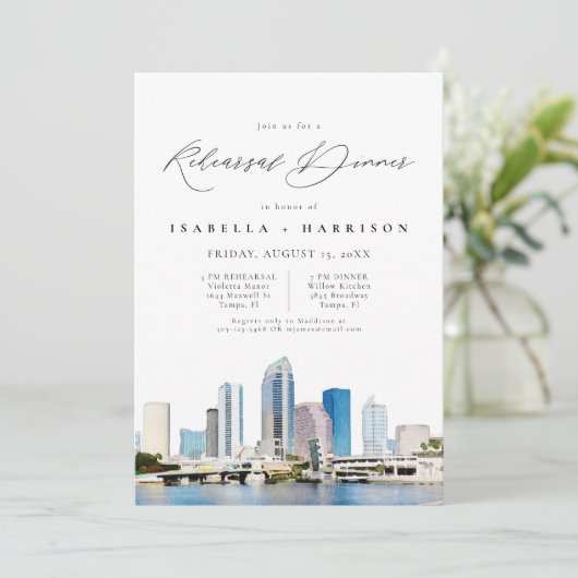 TAMPAウォーターカラースカイラインフロリダリハーサルディナー 招待状 (スタンド正面)