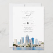 TAMPA BAY Florida Travel Destination Skyline 招待状 (正面)