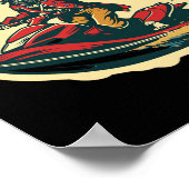 Tampa Bay Pirate Florida Jetski Boating Funny Gasp ポスター (角)