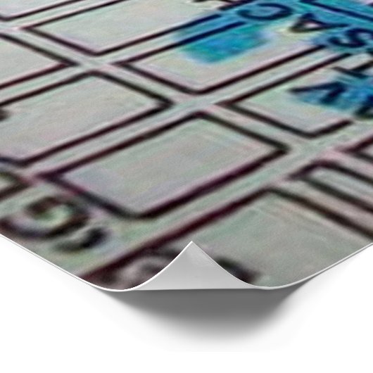 Tampa, FL Vintage Map Poster ポスター (角)