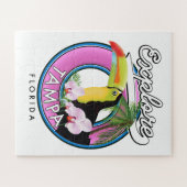 Tampa Floridaレトロロゴの探索 ジグソーパズル (横)