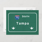 Tampa Florida fl州間高速道路Freeway : ポストカード (正面/裏面)