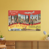 Tampa, Florida -Mac・ディル・フィールドからの挨拶 キャンバスプリント (インサイチュ (リビング))