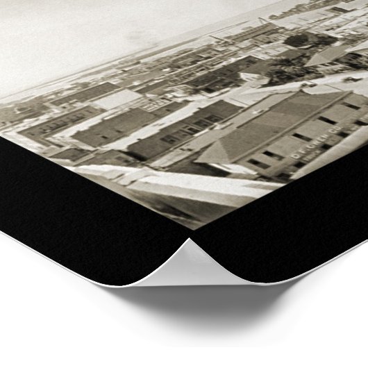 Tampa, Florida Skyline写真1921 ポスター (角)