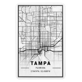 Tampa Florida USAトラベルシティマップポスター マグネット