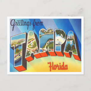 Tampa, Florida Vintage Travelからの挨拶 ポストカード