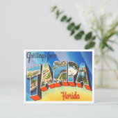 Tampa, Florida Vintage Travelからの挨拶 ポストカード (スタンド正面)