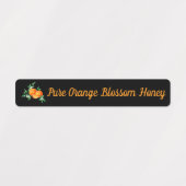 Tamper-Evident Seal – Orange Blossom Honey Jar Lid ラベル (デザイン2)