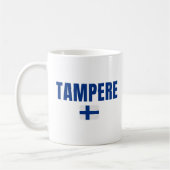 TAMPERE Finland Flag コーヒーマグカップ (左)