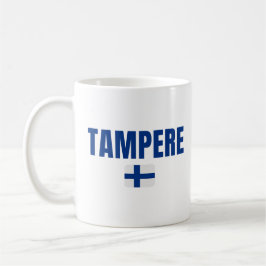 TAMPERE Finland Flag コーヒーマグカップ