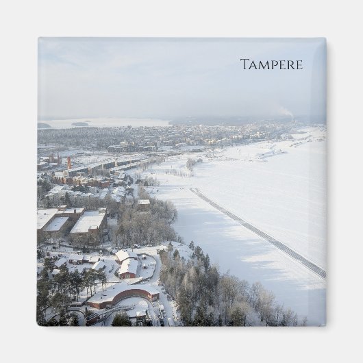 Tampere in Winter マグネット (正面)
