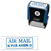 Tampon air mail par avion セルフインキングスタンプ (インサイチュ)