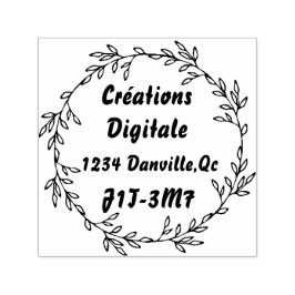  Tampon auto-encreur rond charmant  セルフインキングスタンプ