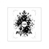 Tampon Encreur Personnalisé "Couronne Botanique" ラバースタンプ (インプリント)