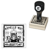 Tampon Militaire : "APPELLE-MOI ADJUDANT-CHEF" ラバースタンプ (押印)